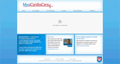 Desktop Screenshot of myocardiocare.com